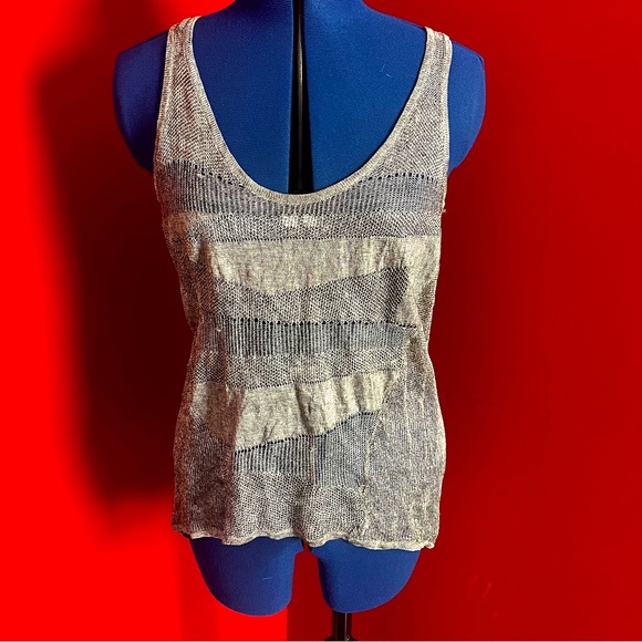 Helmut Lang Metallic Knitted Tank - Picture 1 of 10